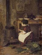 Pierre Edouard Frere The Little Cook Sweden oil painting artist
